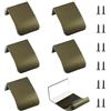 MOROBOR 6 maniglie autoadesive a scomparsa per cassetti, moderne, invisibili, per mobili, armadi, armadi, 30 mm, bronzo anticato