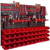 botle Scaffalatura da parete, mensola da parete, 1152 x 780 mm, supporto per attrezzi, impilabile, pannello portautensili, per banco da lavoro garage, pannello porta attrezzi da parete