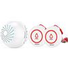 SINGCALL System di Chiamata Wireless per Cercapersone Infermieristico 2 Pulsanti/trasmettitori di Chiamata SOS 1 Ricevitore