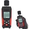 GOMETY Misuratore decibel, TA-650A, misuratore sonoro, calibro db, calibrato con schermo LCD, misuratore di livello sonoro con registrazione ponderata A, gamma 30-130 dB, MAX/MIN, archiviazione dati