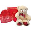 irpot Scatola Cilindro San Valentin con Cioccolatini a cuore e Peluche idea regalo v day valentine's day amore love ti amo festa degli innamorati (93802)