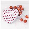 Wanapix | Cioccolatini Personalizzati Nome | Scatola forma di Cuore | 22 Praline al Cioccolato alle Nocciole | Regale Originali San Valentino | 6x15x5 cm - Love