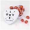 Wanapix | Cioccolatini Personalizzati Nome | Scatola forma di Cuore | 22 Praline al Cioccolato alle Nocciole | Regale Originali San Valentino | 6x15x5 cm - Coppia