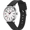Alienwork IK Easy Timing Orologio Uomo Donna Tempo di Lettura Facile Cambio Cinturino con Sgancio Rapido