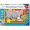 Ravensburger - Puzzle 2x12 Pezzi Disney Classics | Puzzle Bambini 3 Anni | Dimensioni Di 26x18 Cm | Regalo Bambino 3 Anni | Regalo Originale