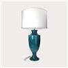KeyHome Store Lampada Artigianale in Ceramica Petrolio H.52 cm