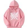 Icrimax Felpa A Cappuccio Maniche Lunghe Retro Abbigliamento Sportivo per Uomini E Donne Lana Oversize Felpa A Cappuccio Hip-Hop Street Pullover XS-3XL