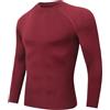 Djtnzdm Maglia Termiche da Uomo Invernale Sportivo Maglietta Intima Termica Biancheria Intima Termica in Pile Compressione Funzionale Ciclismo Fitness Sci Termica Maniche Lunghe