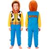 Disney Bambino Toy Story Woody Tutina Pigiama | Pile caldo, costume cowboy Woody, badge Woody ricamato, zip frontale, per Halloween, Natale & pigiama party