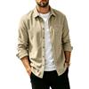 Generic Overshirt da uomo autunnale casual con colletto a maniche lunghe con | Felpe Per Gli Uomini Uk Camicie Adulto Mens Top Hawaiian T mens bianco t shirt uomo vacanza per gli uomini