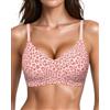 Adisputent Reggiseni senza cuciture senza fili Jelly per il comfort delle | Buttery Soft, Push Up, Support, No Show T-Shirt Bralette, Invisibile, Copertura completa, Imbottito, Zero Feel Bralette