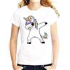 Inception Pro Infinite Maglia Dab Dance - T-Shirt Unicorno - Style - Maglia manica Corta - Femminile - Ragazza - Femmina - Donna - Estate - Maglietta - Cosplay - Primavera - Misura L - Bianco - Idea regalo originale