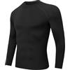 Djtnzdm Maglia Termiche da Uomo Invernale Sportivo Maglietta Intima Termica Biancheria Intima Termica in Pile Compressione Funzionale Ciclismo Fitness Sci Termica Maniche Lunghe