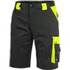CXS Sirius Brighton Pantaloncini da Lavoro Uomo Estivi PW Store | Bermuda Multi-Tasche Resistenti, Nero Giallo Alta visibilità