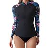 SHAPERIN Donna Rash Guard T-Shirt Costume da Bagno a Maniche Lunghe Maglietta UPF 50+ Protezione Solare Camicie da Bagno per Nuoto Surf