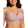 Adisputent Reggiseni senza cuciture Jelly per le donne senza fili di | Taglie forti, copertura completa, supporto e sollevamento, push up, non cablata, comfort, bralette imbottite, tutti i giorni