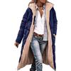 Generico Piumino Donna Lungo Invernale Parka Giacca Double Face Cappott con Cappuccio Leggero Antivento Trapuntato Giacca Taglie Forti Piumini Elegante Maniche Lunghe Imbottita Giubbotto