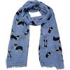 GFM® Sciarpa da donna con stampa di cane Border Collie, ultra leggera (<100 g), morbida viscosa, traspirante, per tutte le stagioni, lavabile in lavatrice, 180 x 70 cm, regalo per gli amanti dei cani