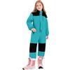 WZMYDBD Tute da Sci Bambine E Ragazze Bambino Tuta da Sci - Piumino con Cappuccio + Pantaloni Completo da Neve 2 Pezzi Tuta da Neve per Bambino Snowsuit Caldo Invernale Salopette E Giacca Cappotto