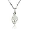 FashionJunkie4Life Collana con ciondolo a tema piccolo spazio, per uomini e donne, in argento Sterling, Argento sterling