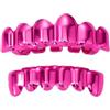 Qiwenr Denti Hip Hop Grillz, Denti Hip Hop di Halloween, Griglie Dentali, con 2 Stampi in Silicone, Perfetto per Festival Musicali, Sfilate di Moda, Halloween, Feste, Cosplay, Decorazioni