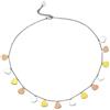 Beloved Collana girocollo donna in acciaio ESSENTIAL con 14 charms - misura regolabile, chiusura con moschettone
