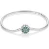 LMLMECREA Bracciale in argento Sterling 925, compatibile con ciondoli | Bracciale con ciondoli con chiusura, catena a serpente, bracciale in pelle, lunghezza 17-21 cm, bracciale con ciondoli da