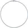 MAJALE - Girocollo rigido in filo di acciaio argentato, oro o nero | Choker a piede del collo | Gioielli minimalista, catena semirigida