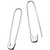 IMINI Spilla da balia minimalista, orecchini a cerchio grandi in argento Sterling S925, eleganti pendenti a goccia, idea regalo per compleanno, fidanzata, 37 mm, 37mm, Oro