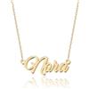 UMAGICBOX Collana Personalizzata con Nome | Scegli tra 14 Stili di Carattere | Ciondolo Personalizzabile in Acciaio Inossidabile Placcato in Oro 18K e Argento Sterling | Regalo per Lei
