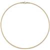 MAJALE - Girocollo rigido in filo di acciaio argentato, oro o nero | Choker a piede del collo | Gioielli minimalista, catena semirigida