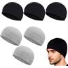 LEIIERUY Sottocasco Ciclismo Estivo 6 Pezzi Traspirante Leggero Unisex per Bici Moto Running Trekking Taglia Unica Nero Grigio Ideale Primavera Estate Autunno