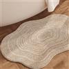 Generic Tappeto Da Bagno Di Forma Irregolare, Tappeto Piccolo In Finta Lana Per Soggiorno, Camera Da Letto, Comodino, Tappetino Per Animali Domestici(Pattern B,80cmx120cm)