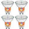 EACLL GU10 LED CRI 98 Bianco Neutro 4,9W Equivalente a Alogena 70W, 4er-Pack. 560LM 4000K Spettro Completo, Faretto Senza Sfarfallio, Angolo a Fascio 120°, Non Dimmerabile Ø50xH53mm Lampade Riflettore
