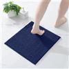 Homaxy Tappeto da bagno in ciniglia, antiscivolo, 43 x 43 cm | Tappetino da bagno assorbente, lavabile in lavatrice, durevole, morbido e confortevole
