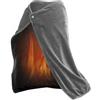 BlissfulAbode Coperta elettrica riscaldata USB, scialle in flanella indossabile con fibbia, 100 x 70 cm, morbida, 5 V, compatibile con casa, ufficio, viaggi, auto, campeggio, lavabile in lavatrice