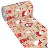 emmevi Tappeto Cucina Natale Pvc Alta Risoluzione Antimacchia Antiscivolo Passatoia Natalizia 51x80 Dis_F