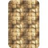 OnlyWow© Tappeti Bagno Tappetino Doccia Assorbente Bath Mat Decorazioni | 40x60 cm - Rettangolare - Memory Foam Tappeto Lavabile Moderni Geometrico - Piastrelle - Oro
