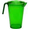 OMADA Caraffa in Plastica Resistente da 2,1L con Coperchio e Versatore | Ideale per Acqua e Bevande, 20,5x H23,5 cm, Beccuccio Versatore Integrato, Facile da Pulire, Collezione Samba