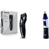 Panasonic Tagliacapelli ER-GC53 con 19 lunghezze di taglio (1-10 mm), lavabile, nero & ER-GN30-K503 Rifinitore di Precisione per Naso, Orecchie e Sopracciglia, Tagliapeli Resistente all'Acqua, Nero