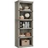 Garvee Scaffale a 5 livelli in stile rustico per ufficio e casa, libreria in legno robusto e aperto, ideale per libri pesanti e organizzazione, disponibile in grigio, vintage o ciliegio