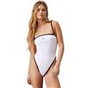 Calvin Klein Donna Costume da Bagno Bandeau One Piece Spalline Rimovibili