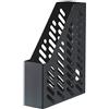 HAN 1x portariviste CLASSIC nero A4/C4 con foro per maniglia, in plastica | Prodotto in Germania, formato A4/C4, 76x246x315 mm, vassoio per documenti, portadepliant, vassoio per documenti, per quaderni