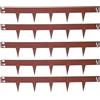 Relaxdays Bordure per Prato, Set 5, Acciaio Corten, Effetto ruggine, Flessibili per aiuole e Prato