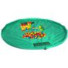 HIMRY XXL Tappeto da Gioco e Borsa Portagiocattoli, Tappetino per Giochi, Una Rapida Pulizia, Portatile Giocattoli Organizzatore Stoccaggio Borsa, Verde, KXD4005 Green