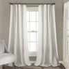 Lush Decor Rosalie - Coppia di tende per finestra filtranti la luce, stile rustico e francese, stile rustico e senza tempo, romantiche finiture in pizzo, 137 x 213 cm, colore: bianco