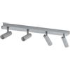 EGLO Faretto da soffitto a LED Doblas | Faretto da soffitto, in alluminio, acciaio in alluminio grigio, bianco caldo