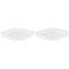 SmartStore Coperchio quadrato, bianco, per cucina, bagno, ufficio, dispensa, frigorifero, sicuro per alimenti e senza BPA, 20 x 20 x 2,5 cm (Confezione da 2)