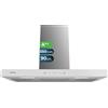 Cecotec Cappa Aspirante 90 cm Flux TT 905500 Glass White A++. 70W, Finitura Frontale, Vetro Bianco, Basso Consumo, Aspirazione 550M3/H, Touch Control, 3 Livelli, Luce Led, Filtro Carbone, Filtro Aria