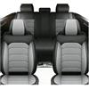 FIENZA Set Completo per 5 Posti Coprisedili Auto per Fia t Panda Hybrid City Cross Confortevole Copri Sedile Auto Compatibile Airbag,Pelle PU Impermeabile Traspirante Protezione Anteriori e Posteriori,U
